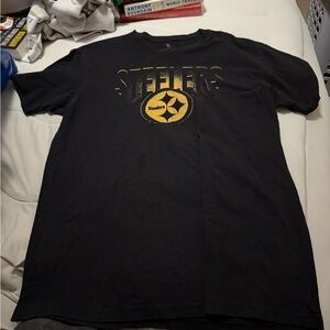 Junk Food Clothing Black and Gold Steelers Tee